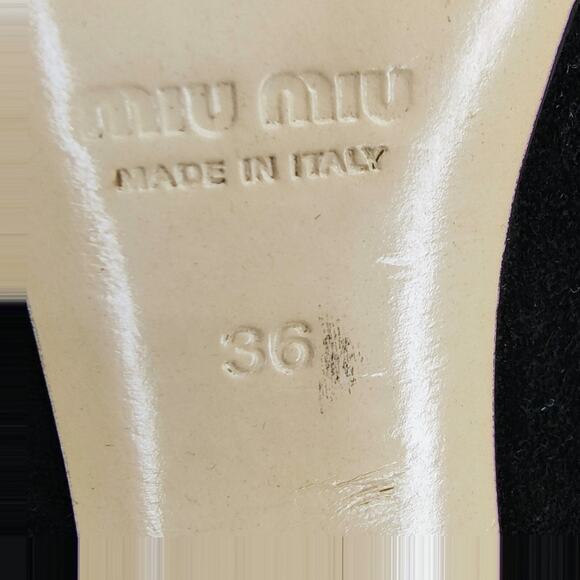 Miu Miu Black Velvet Suede Courts Pumps Heels EU 36 Bratz Jessica Rabbit Siren - Picture 7 of 10